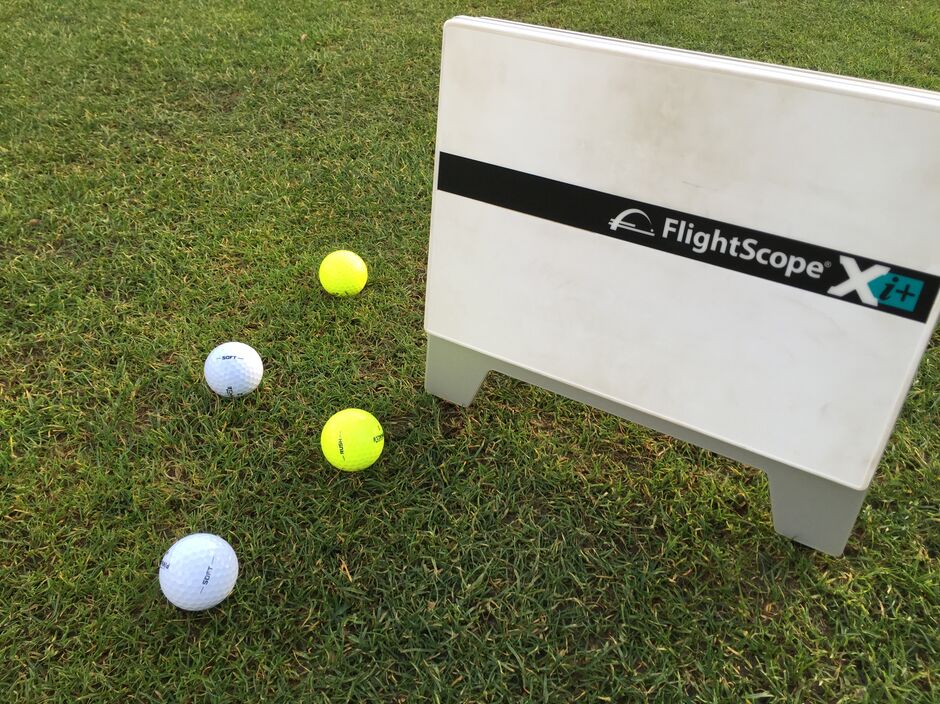 Outdoor coaching with flightscope Outdoor coaching with flightscope