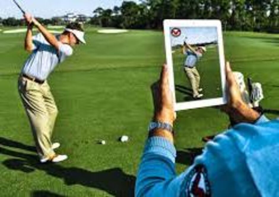Outdoor coaching with flightscope Outdoor coaching with flightscope