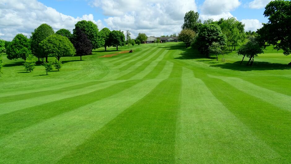 The 18th fairway back to the clubhouse | Lutterworth Golf Club The 18th fairway back to the clubhouse | Lutterworth Golf Club