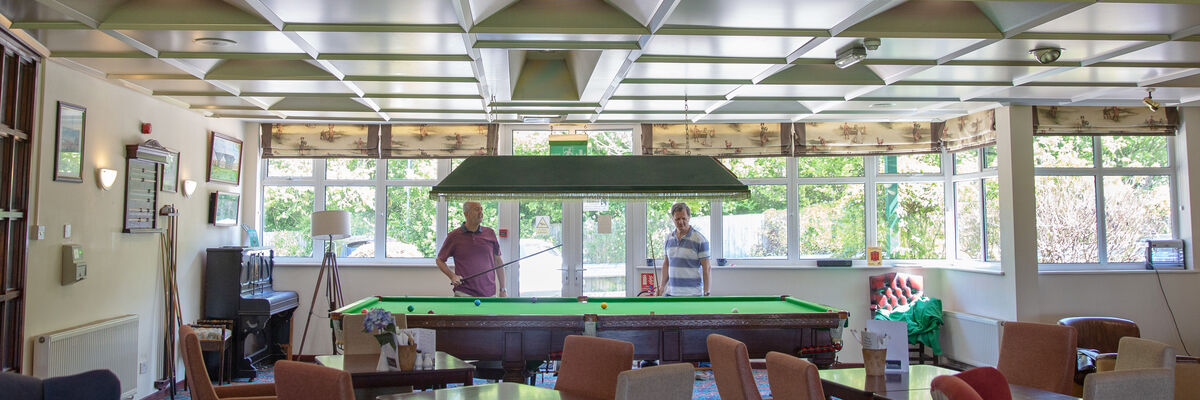 #caption-157 Snooker Table in the Clubhouse